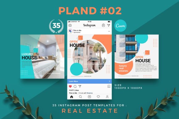 Download Pland Two - Instagram Post Templates - Instagram post template Collection
