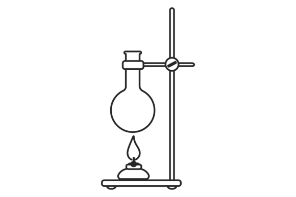 Download Chemical Flask on Heater. Experiment Rea - Flask Collection