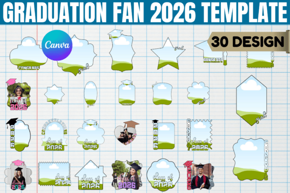 Download Graduation Fan 2026 Canva Template - Premium Resources
