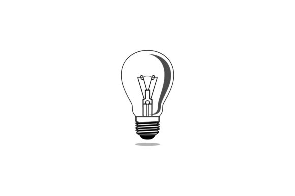 Download Light Bulb Logo, with a White Outline - Premium Resources