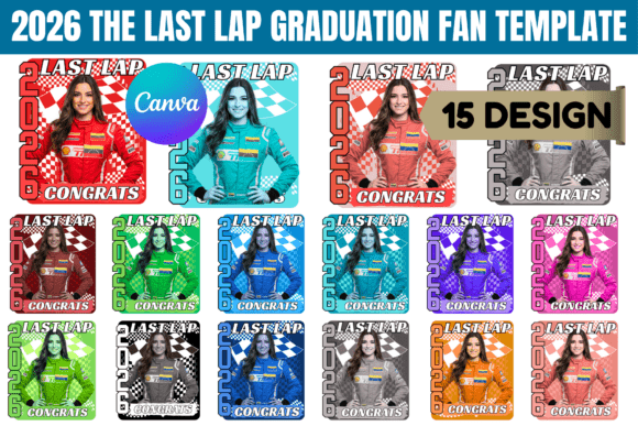 Download 2026 Last Lap Graduation Fan Template - Graduation fan Collection