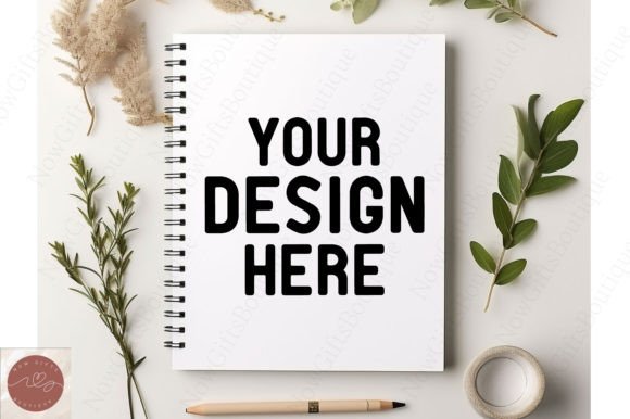 Download Stationery Flat Lay Notepad Mockup 3 - Notepad mockup Collection
