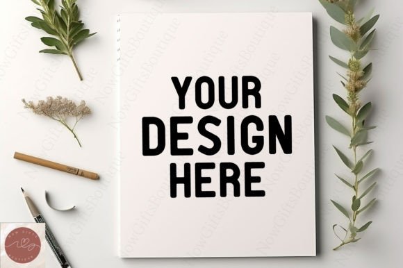 Download Stationery Flat Lay Notepad Mockup 1 - Notepad mockup Collection