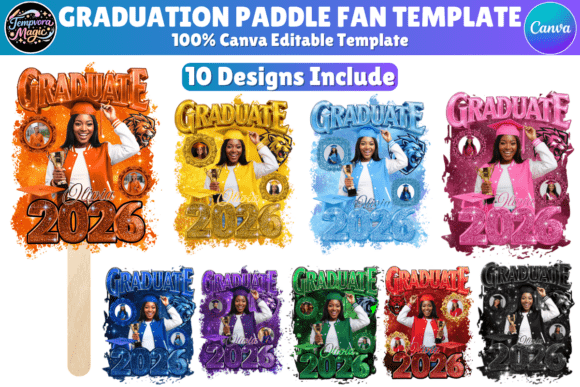 Download Graduation Fan Canva Editable Template - Premium Resources